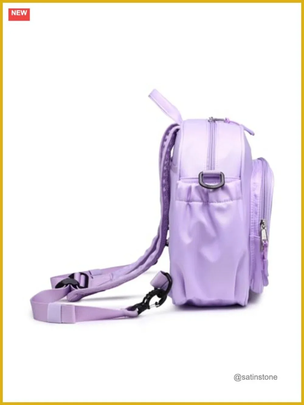 Lightweight Nylon Ita Bag Crossbody Shoulder Backpack Pin Display Anime